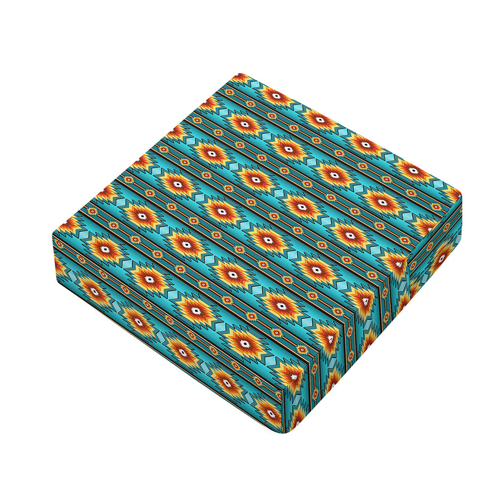 Ethnic Southwestern Navajo Pattern Print Outdoor Seat Cushion Cover