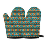 Ethnic Southwestern Navajo Pattern Print Oven Mitts