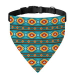 Ethnic Southwestern Navajo Pattern Print Over The Collar Dog Bandana