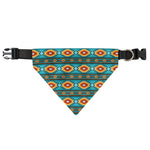 Ethnic Southwestern Navajo Pattern Print Over The Collar Dog Bandana