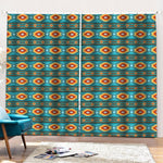 Ethnic Southwestern Navajo Pattern Print Pencil Pleat Curtains