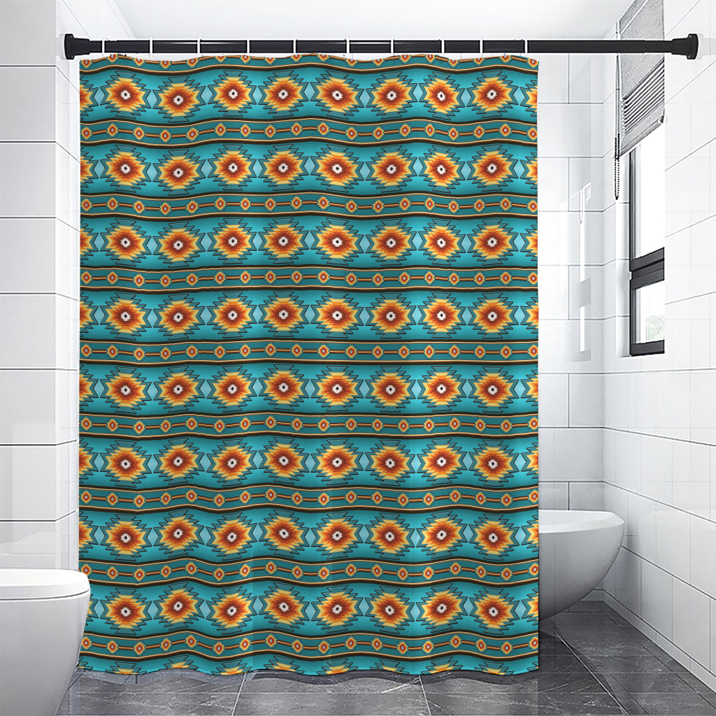 Ethnic Southwestern Navajo Pattern Print Premium Shower Curtain