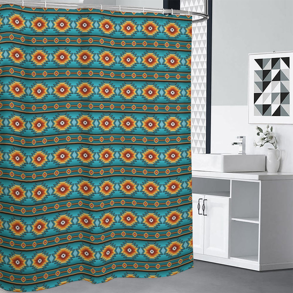 Ethnic Southwestern Navajo Pattern Print Premium Shower Curtain