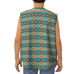 Ethnic Southwestern Navajo Pattern Print Sleeveless Baseball Jersey