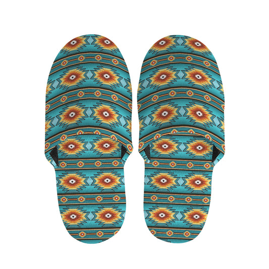 Ethnic Southwestern Navajo Pattern Print Slippers