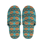Ethnic Southwestern Navajo Pattern Print Slippers