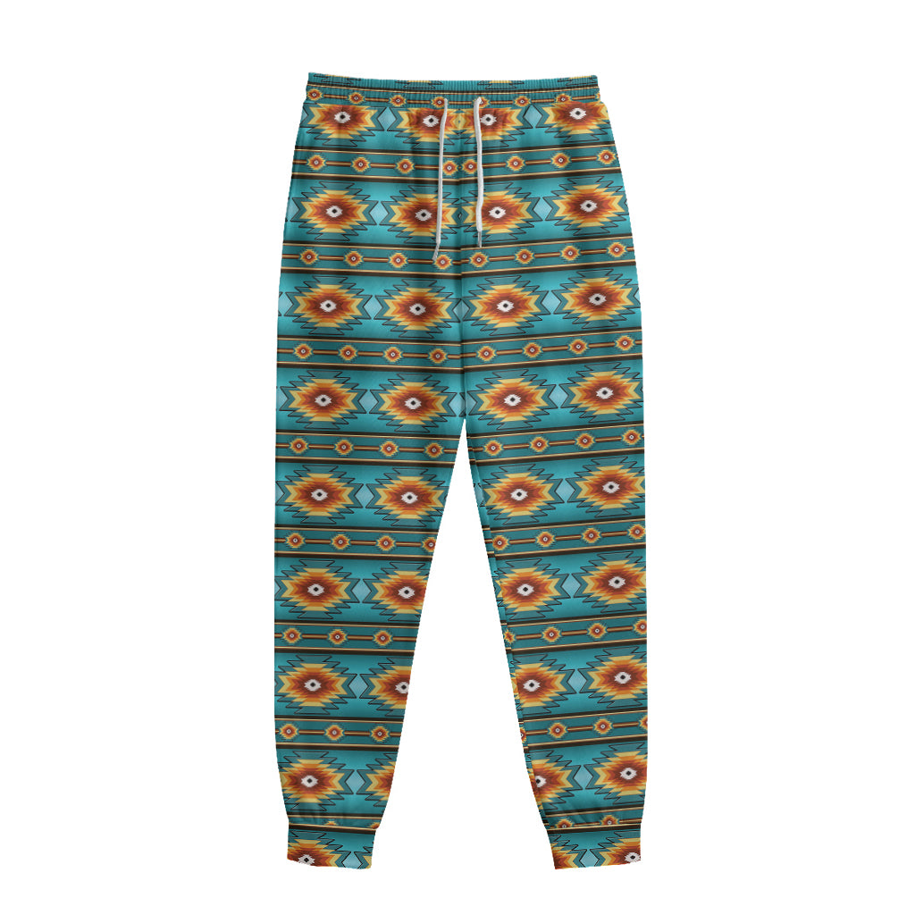 Ethnic Southwestern Navajo Pattern Print Sweatpants