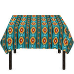 Ethnic Southwestern Navajo Pattern Print Tablecloth