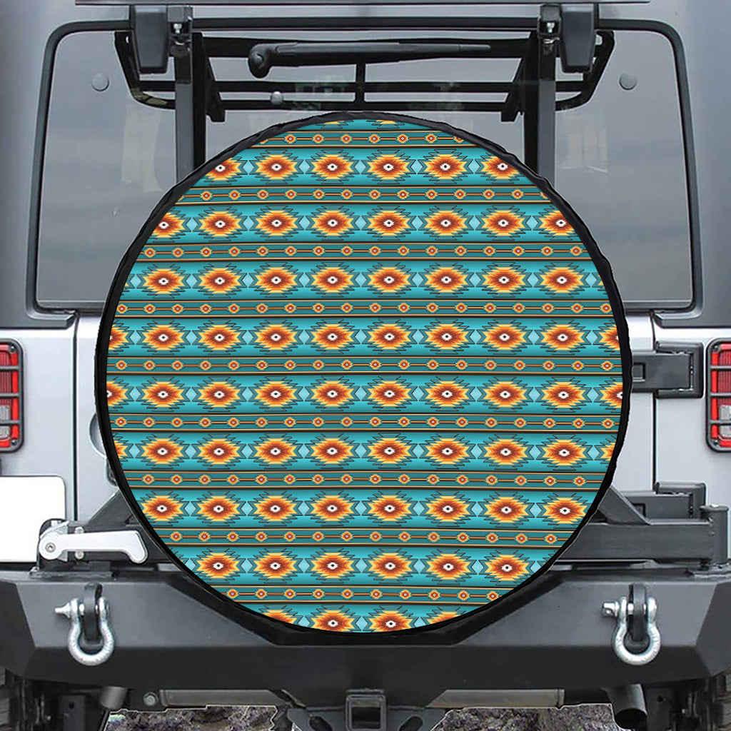 Ethnic Southwestern Navajo Pattern Print Tire Cover