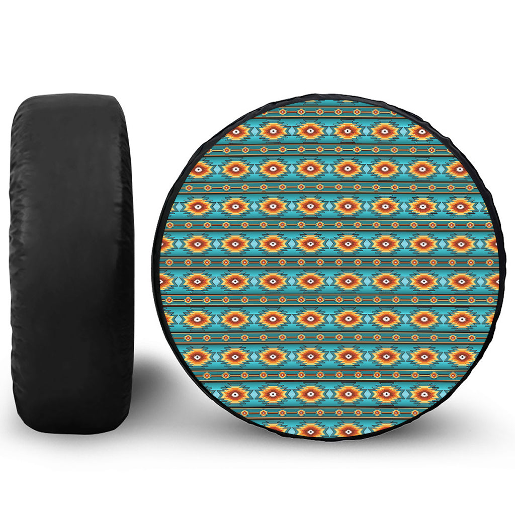 Ethnic Southwestern Navajo Pattern Print Tire Cover