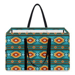 Ethnic Southwestern Navajo Pattern Print Utility Tote Bag