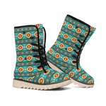 Ethnic Southwestern Navajo Pattern Print Winter Boots