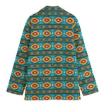 Ethnic Southwestern Navajo Pattern Print Women's Blazer