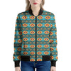 Ethnic Southwestern Navajo Pattern Print Women's Bomber Jacket