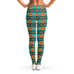 Ethnic Southwestern Navajo Pattern Print Women's Leggings
