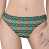 Ethnic Southwestern Navajo Pattern Print Women's Thong