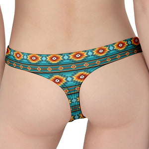 Ethnic Southwestern Navajo Pattern Print Women's Thong