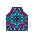 Ethnic Teal Bohemian Pattern Print Adjustable Apron