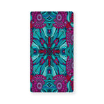 Ethnic Teal Bohemian Pattern Print Baby Crib Sheet