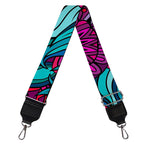 Ethnic Teal Bohemian Pattern Print Bag Strap