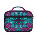 Ethnic Teal Bohemian Pattern Print Briefcase Bible Bag
