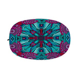 Ethnic Teal Bohemian Pattern Print Car Side Mirror Covers