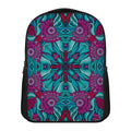Ethnic Teal Bohemian Pattern Print Casual Backpack