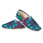 Ethnic Teal Bohemian Pattern Print Casual Shoes