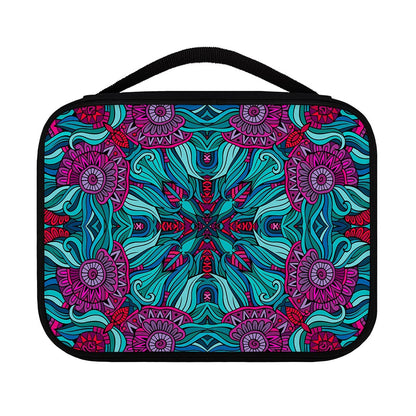 Ethnic Teal Bohemian Pattern Print Classic Bible Case