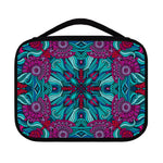 Ethnic Teal Bohemian Pattern Print Classic Bible Case