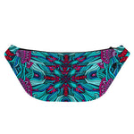 Ethnic Teal Bohemian Pattern Print Fanny Pack