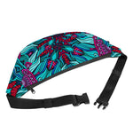 Ethnic Teal Bohemian Pattern Print Fanny Pack