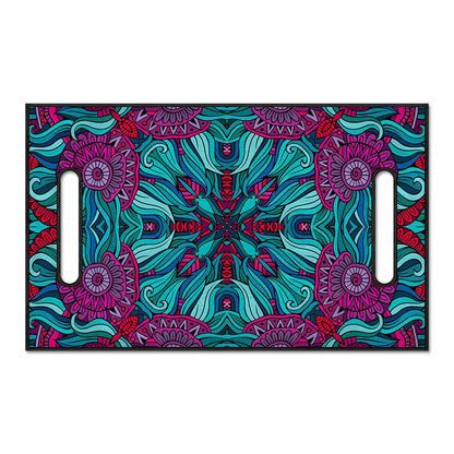 Ethnic Teal Bohemian Pattern Print Golf Cart Seat Cover