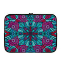 Ethnic Teal Bohemian Pattern Print Laptop Sleeve