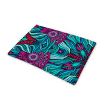 Ethnic Teal Bohemian Pattern Print Pet Cooling Mat Cover
