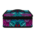 Ethnic Teal Bohemian Pattern Print Small Lunch Bag