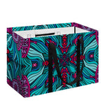 Ethnic Teal Bohemian Pattern Print Utility Tote Bag