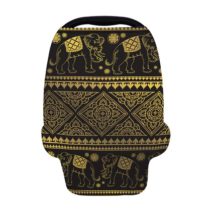 Ethnic Thai Elephant Pattern Print Baby Seat Cover