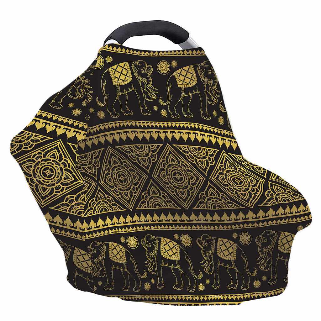 Ethnic Thai Elephant Pattern Print Baby Seat Cover
