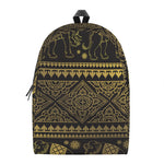 Ethnic Thai Elephant Pattern Print Backpack