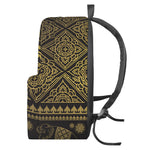 Ethnic Thai Elephant Pattern Print Backpack