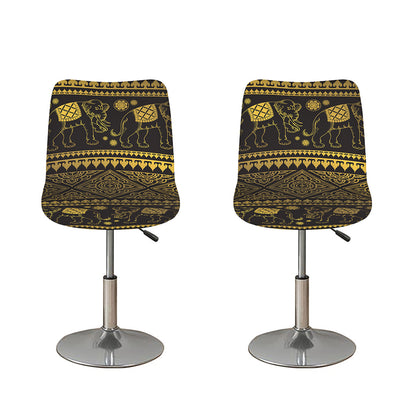 Ethnic Thai Elephant Pattern Print Bar Stool Covers