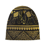 Ethnic Thai Elephant Pattern Print Beanie