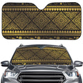Ethnic Thai Elephant Pattern Print Car Windshield Sun Shade