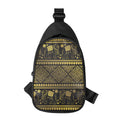 Ethnic Thai Elephant Pattern Print Sling Bag