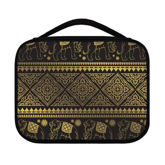Ethnic Thai Elephant Pattern Print Classic Bible Case