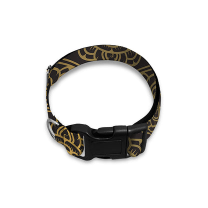 Ethnic Thai Elephant Pattern Print Dog Collar