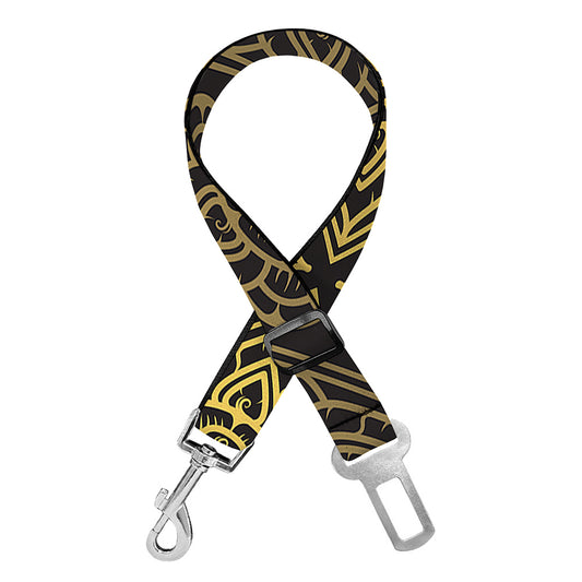 Ethnic Thai Elephant Pattern Print Dog Seat Belt