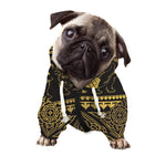 Ethnic Thai Elephant Pattern Print Dog Zip Up Hoodie