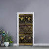 Ethnic Thai Elephant Pattern Print Door Sticker